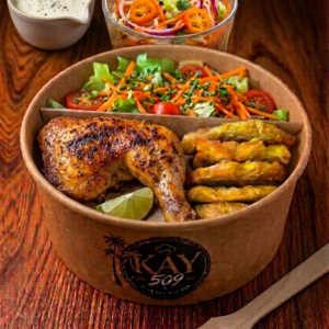 Bowl banane peze cuisse de poulet