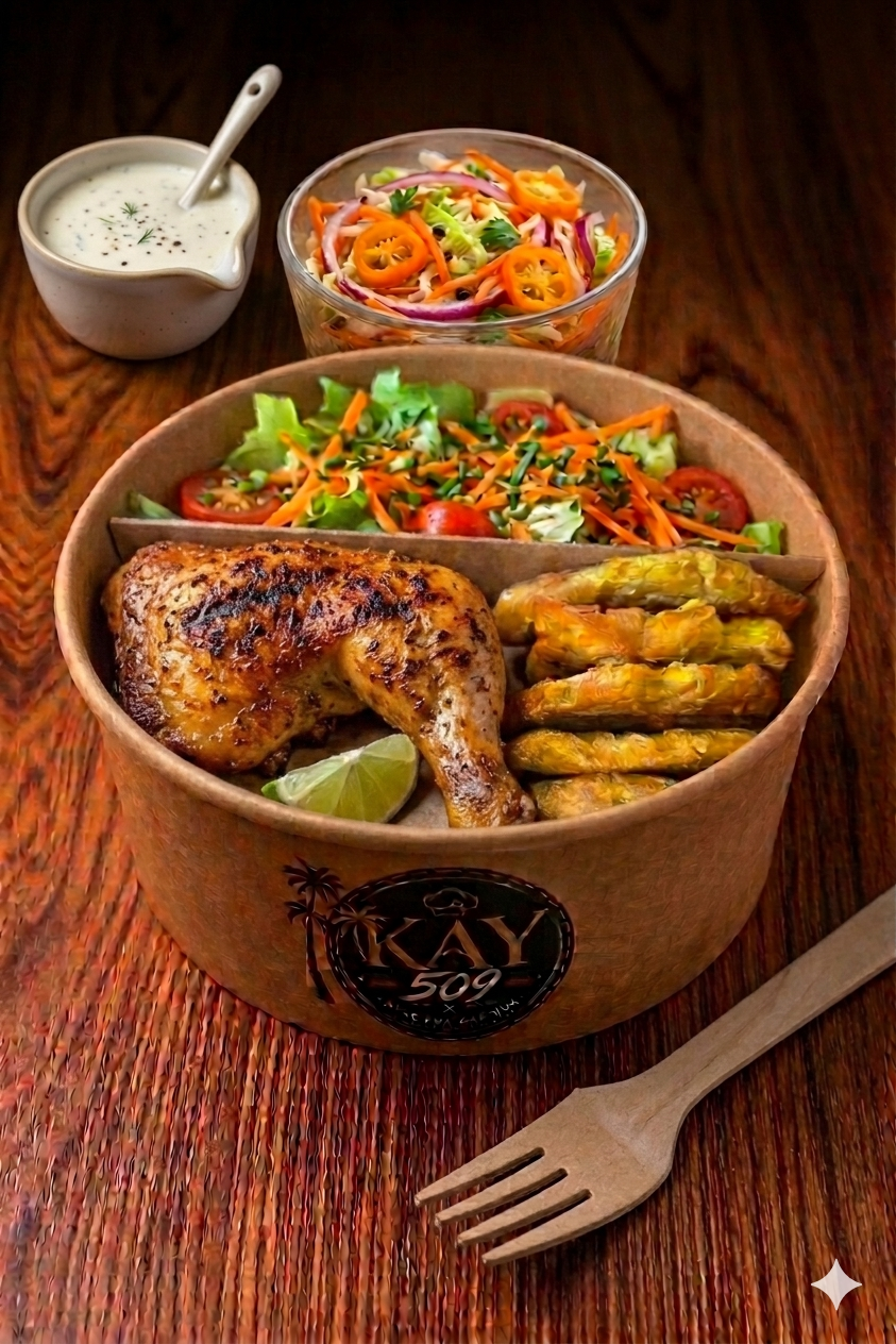Bowl banane peze cuisse de poulet
