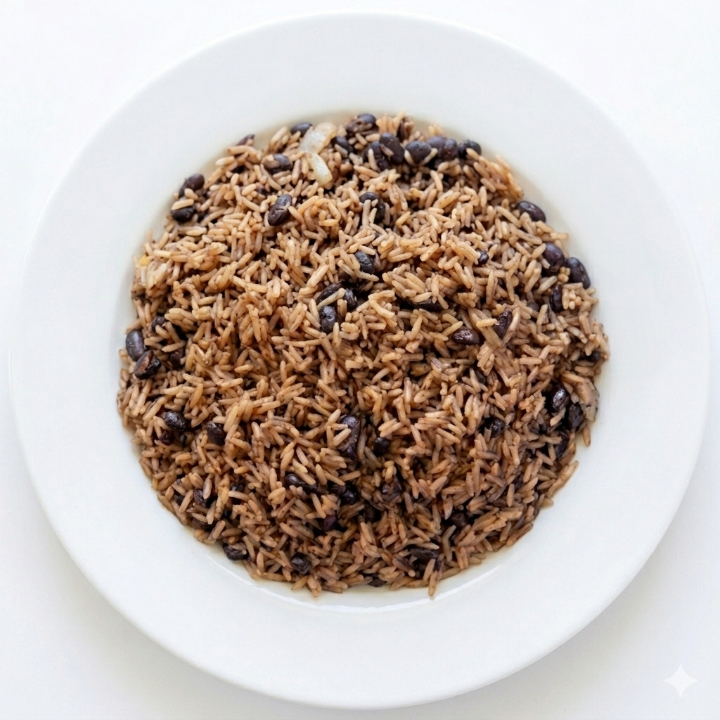 Barquette Riz collé (haricot rouge)