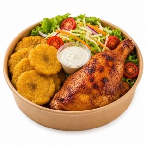 Bowl banane peze cuisse de poulet